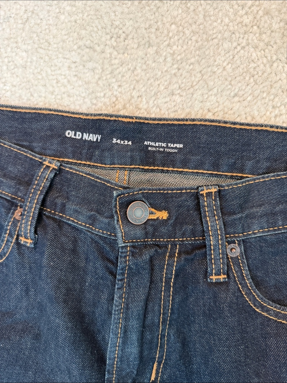 Old Navy Men’s Dark Blue Skinny Jeans - Picture 2 of 3